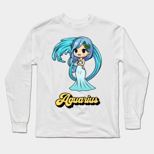 Aquarius Astrology Zodiac Signs Long Sleeve T-Shirt